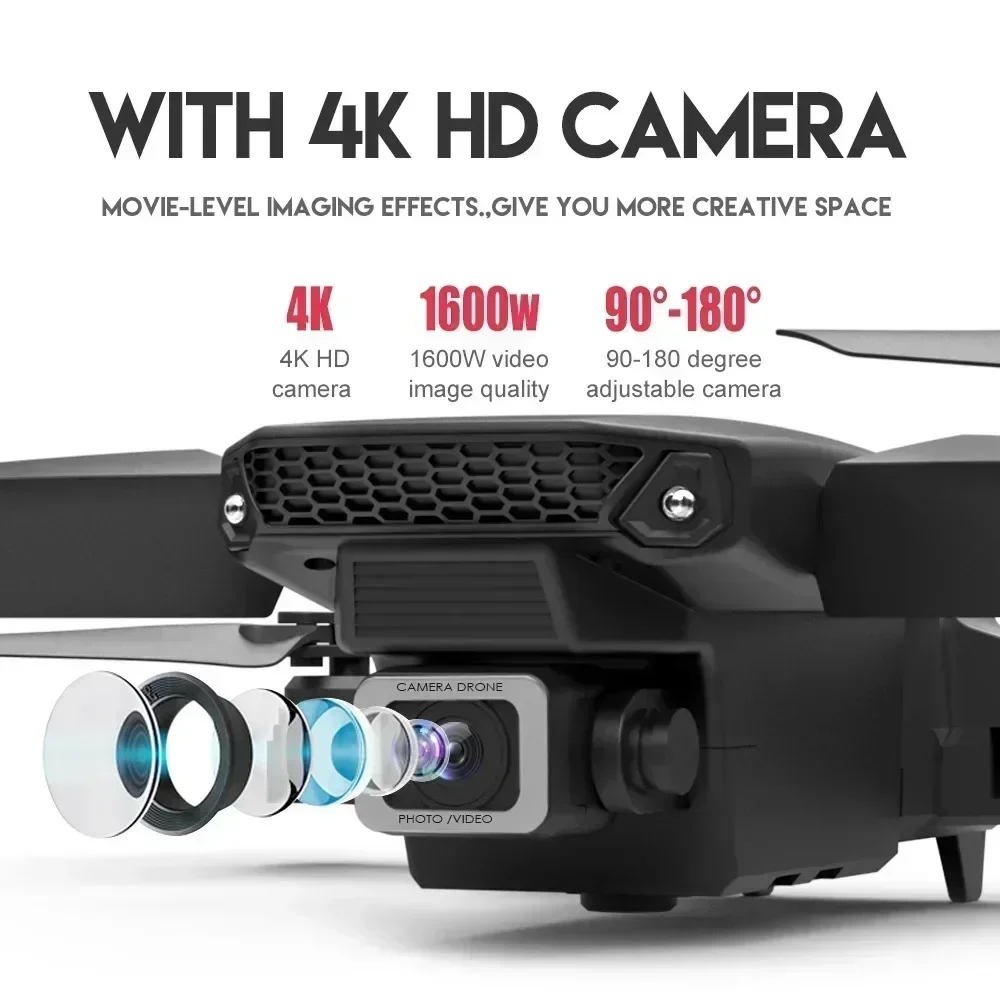 E88 Pro WIFI FPV Drone Wide An - đánh giá và giá Rc Helicopter Case